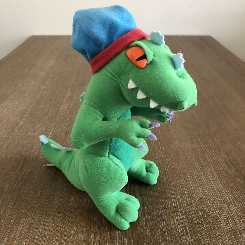 Vintage Mattel Nickelodeon Reptar Plush Rugrats Cartoon Stuffed Animal 1997